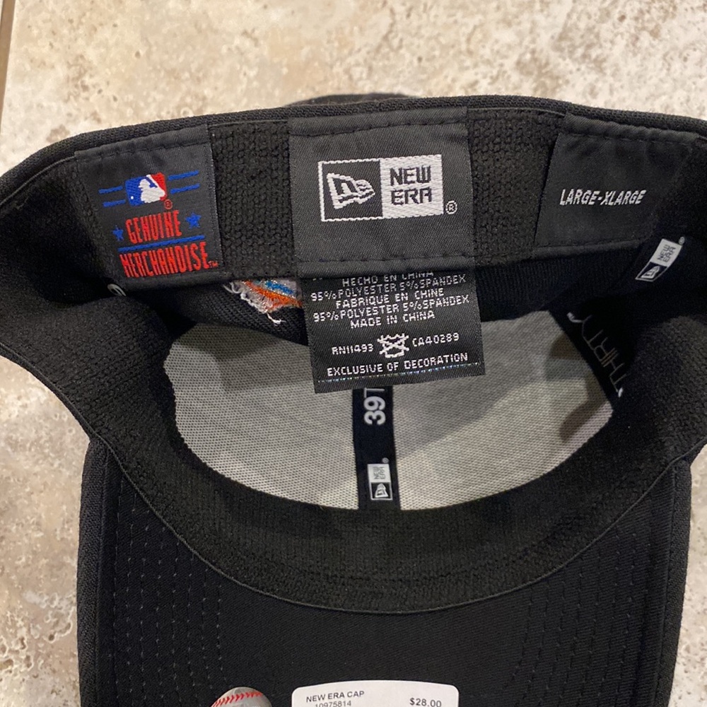 Men's New Era MLB 39Thirty Flex Fit Cap Miami Marlins Size Large/Extra Large - Picture 3 of 3